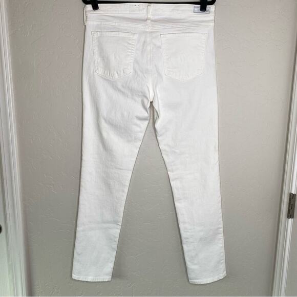 Adriano Goldschmied White The Prima Mid Rise Cigarette Jeans  31R - Picture 10 of 11